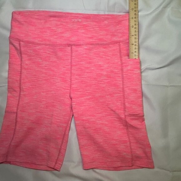 J.Crew Athletic Shorts Space-dyed Soft Stretchable Fabric Fitted Bold Pink L‎ - Picture 7 of 11